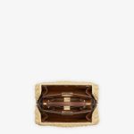 Fendi Peekaboo ISeeU Petite Brown leather and interlaced fiber bag - Image 3